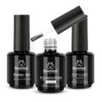 Top Coat and Gel Base Coat With Builder Nail Gel Set | 15ML