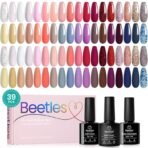 Lingering Grace | 36 Nail Gel Polish Colors with Base Top Coat and Gift Box- 5ml/Each Gel Colors