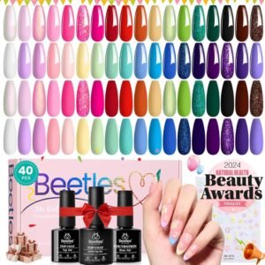 Verse of Flower | 36 Nail Gel Polish Colors with Base Top Coat and Gift Box- 5ml/Each Gel Colors