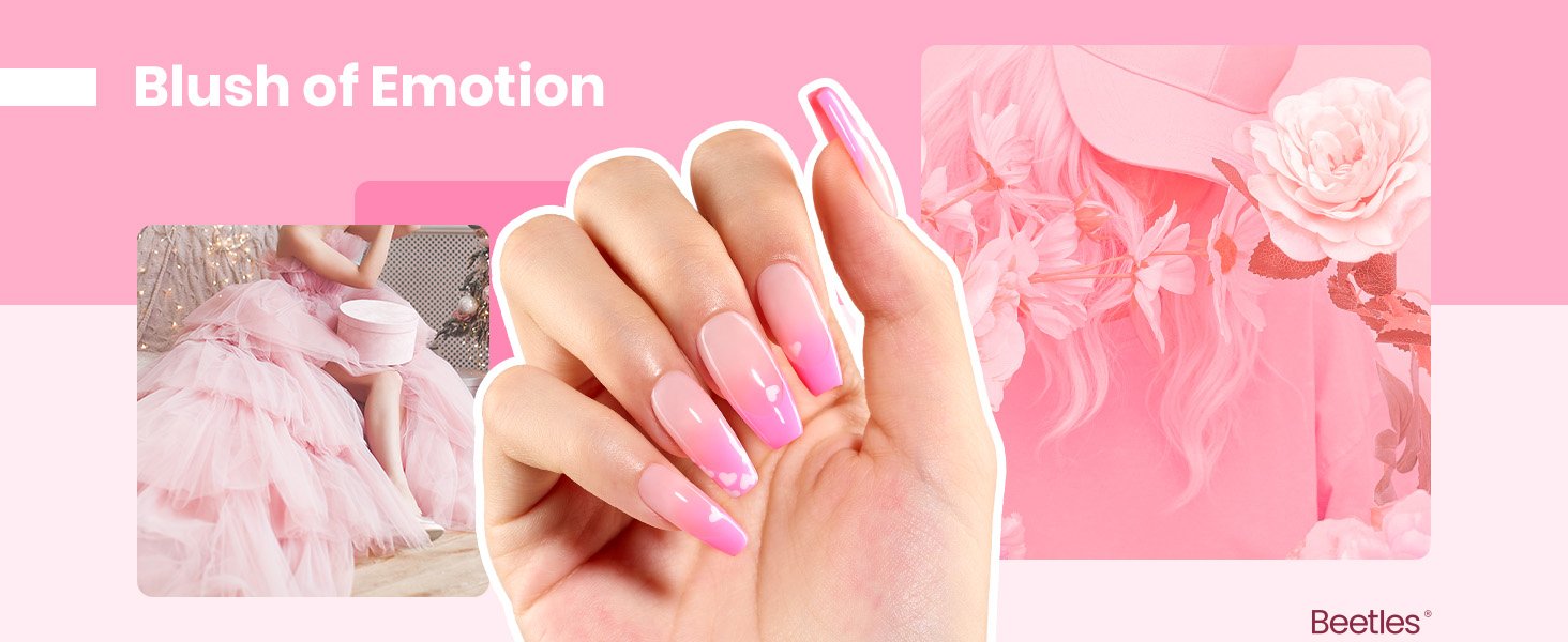 pink gel nail polish