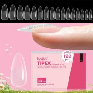 Beetles Medium Stiletto Tipex Nail Tips | 192 Pcs