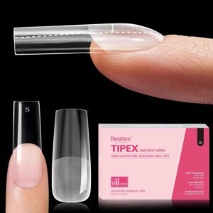 Beetles Long Square Tipex Nail Tips | 180 Pcs