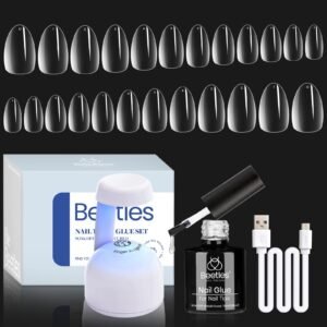 Extra Short Almond 500PC Nail Extension Kit  #094