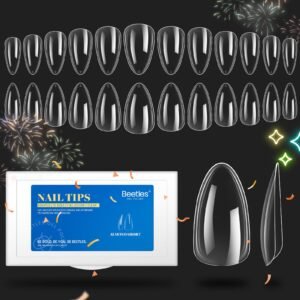 Pre-Shape Clear Short Almond Nail Gelly Tips-504pcs#043