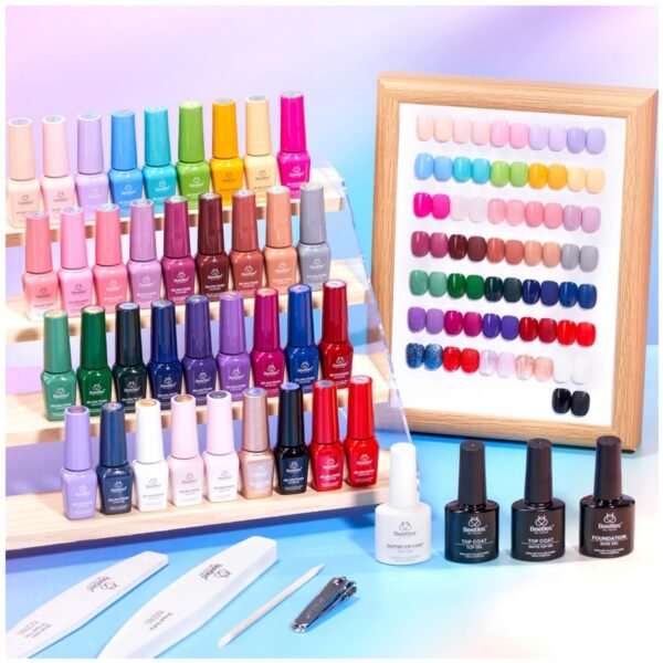 Shifting Lights - 36 Colors Brown Glitter Fall Gel Nail Polish Kit