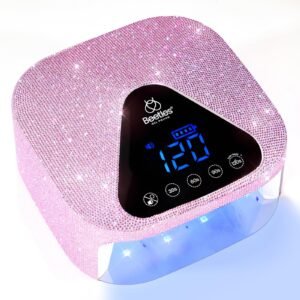 (Free Laser Tote Bag) Rhinestones UV Nail Lamp Cordless  Rechargeable with 4 Modes Professional