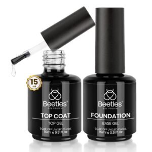 2 Pcs 15ml Base Top Coat Clear Base Coat With Builder Nail Gel Set