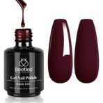 Beetles Merlot Wine Winter Nails  Gel Polish 15ml Dark Maroon Red Gel Nail Polish