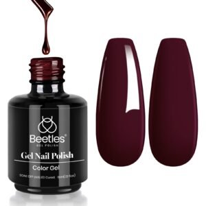 Beetles Merlot Wine Winter Nails  Gel Polish 15ml Dark Maroon Red Gel Nail Polish