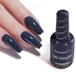Beetles Pro Blue Gel Polish - Under The Radar, Dark Blue Color 20ML Gel Polish