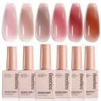 Juicy Shine Jelly Set - 6 Colors Gel Nail Polish Set