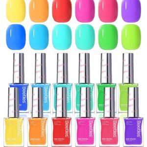 (Each $2.49) Summer Cocktails | 12 Neon Colors Air Dry Nail Polish