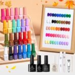 Seasons Impressions Color Bottle Gel - 25 Colors One Color One Print Gel Nail Polish Set