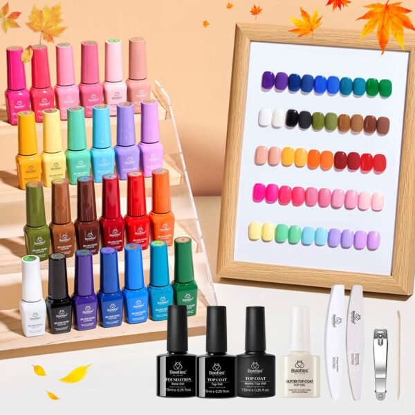 Seasons Impressions Color Bottle Gel - 25 Colors One Color One Print Gel Nail Polish Set