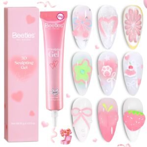 Beetles Valentine Nails - Pro 15ml Limited Pink 3D Sculpting Gel
