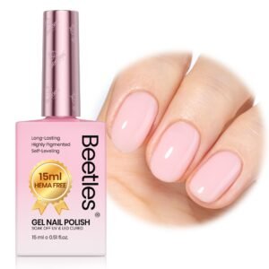 Hema - Free Misty Rose Valentines Nails- 15ML Natural Nude Pink Gel Polish Nail Concealer Jelly Sheer