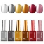 Beetles Mirror Nail Polish Set – Metallic Muse 6 Colors Quick-Drying & High Gloss Nail