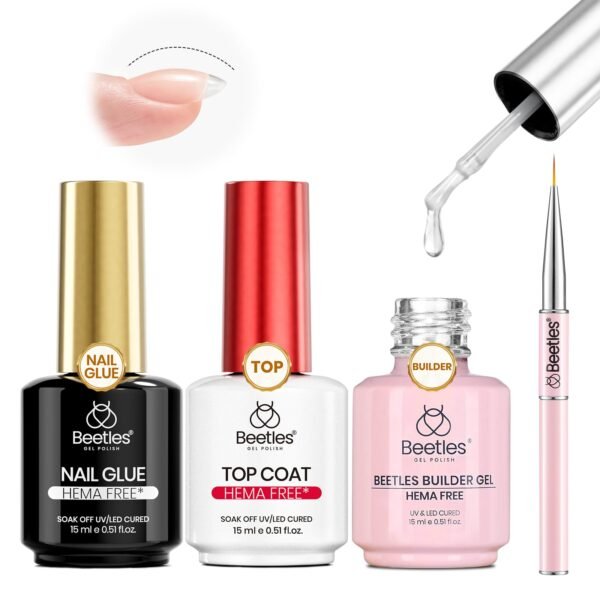 Beetles 4Pcs HEMA-Free Nail Extension Kit