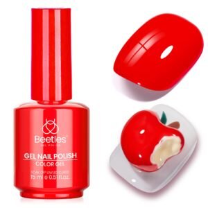 Beetles Gel Polish Heatwave - 15ml Classic Bright Red Nail Set