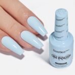 Beetles Pro Blue Gel Polish - Puppy Mood Pastel Light Blue Color 20ML Gel Polish