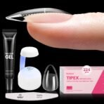 Beetles Tipex Instant Apex Nail Tips Kit | Almond Short 224pcs