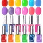 (Each $2.49) Candy Rush | 12 Neon Colors Air Dry Nail Polish
