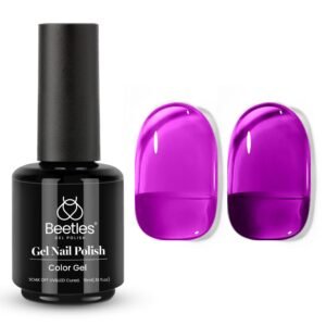 Violet Night Dream - 15ml Valentines Nails Neon Hot Pink Jelly  Gel Polish