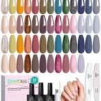Catwalk Tonal Hues Winter Nails  - 25 Colors Nude Brown Yellow Purple Green Glitter Gel Polish Set