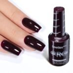 Beetles Proe Red Gel Polish - Currently Crushing Dark Cherry Mocha Red Color 20ML Glitter Plum Gel Nail Polish