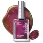 Beetles Chrome Nail Polish - Chameleon Ember Holographic Nail Polish Quick Dry Glitter Red Gold Purple