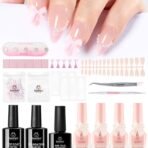 Pearl Songs of Ballet 4 Colors with All-Inclusive Nail Art Essentials Kits Larger Capacity
